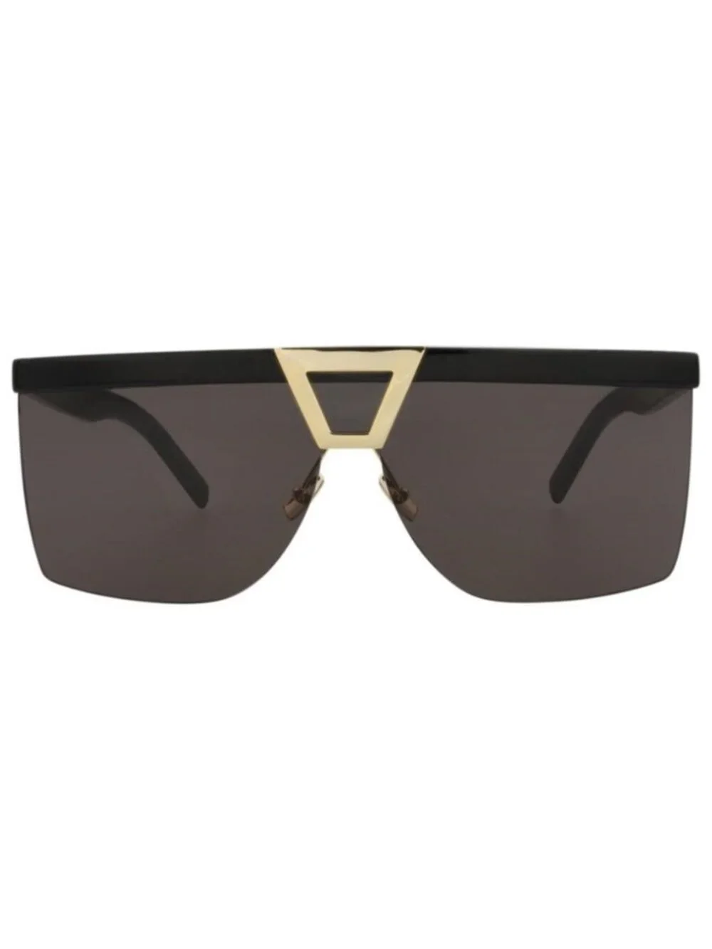 New Saint Laurent Womens Shield/Wrap Black Black Black Fashion Designer Sunglass